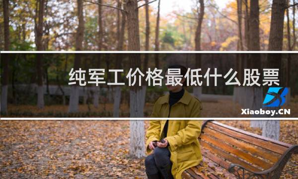纯军工价格最低什么股票