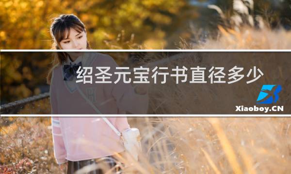 绍圣元宝行书直径多少