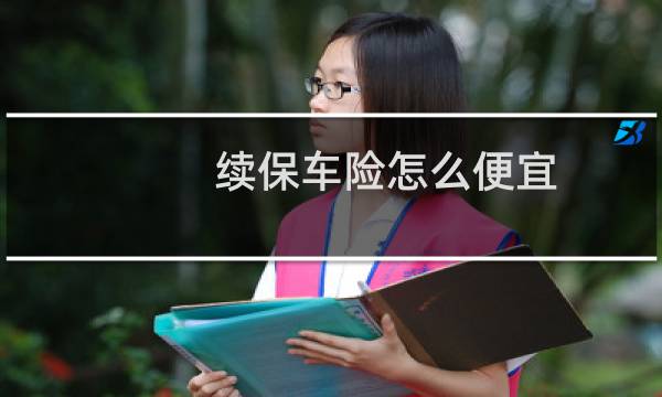 续保车险怎么便宜
