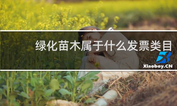 绿化苗木属于什么发票类目