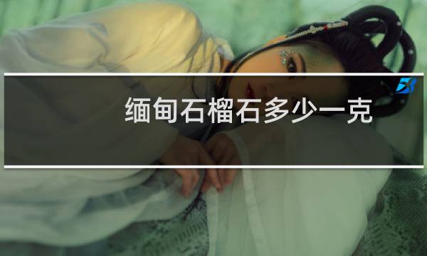 缅甸石榴石多少一克