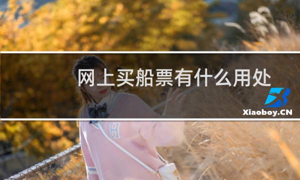 网上买船票有什么用处