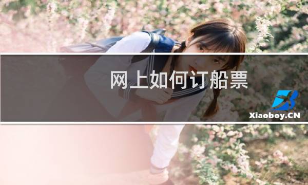网上如何订船票
