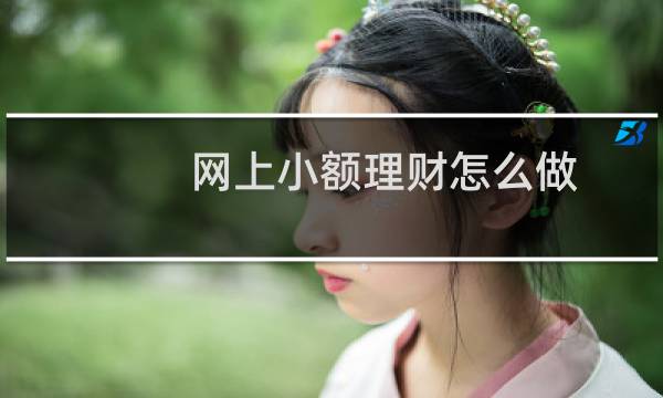 网上小额理财怎么做