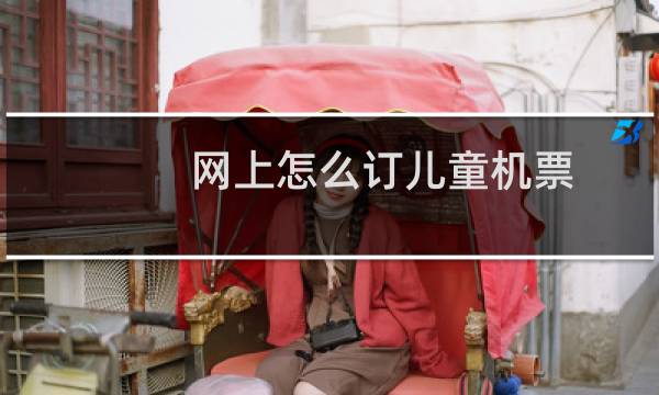网上怎么订儿童机票