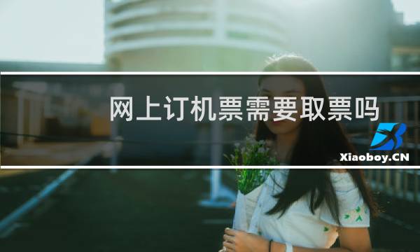 网上订机票需要取票吗