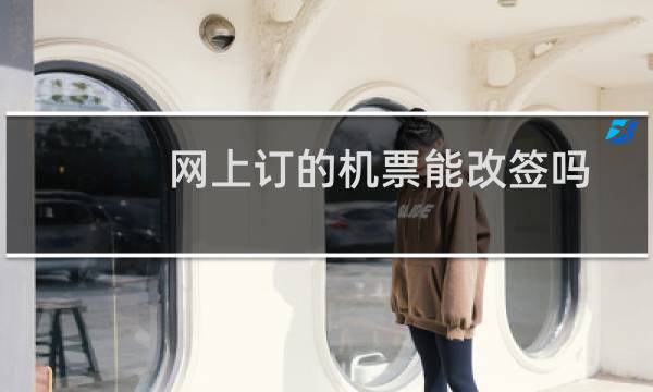 网上订的机票能改签吗
