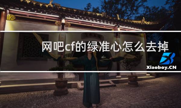 网吧cf的绿准心怎么去掉