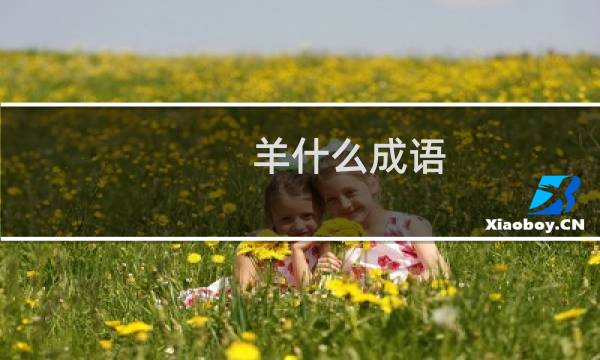 羊什么成语