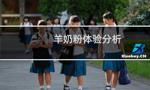 羊奶粉体验分析