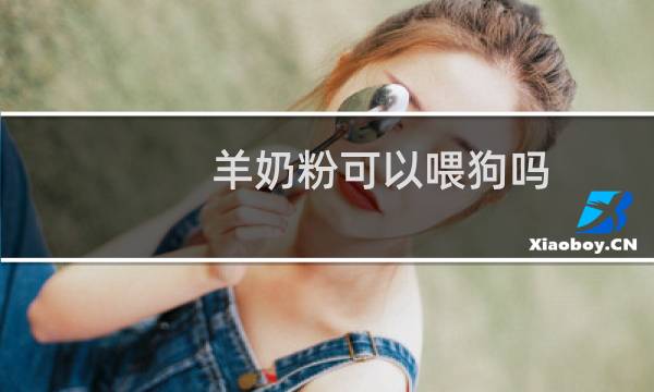 羊奶粉可以喂狗吗
