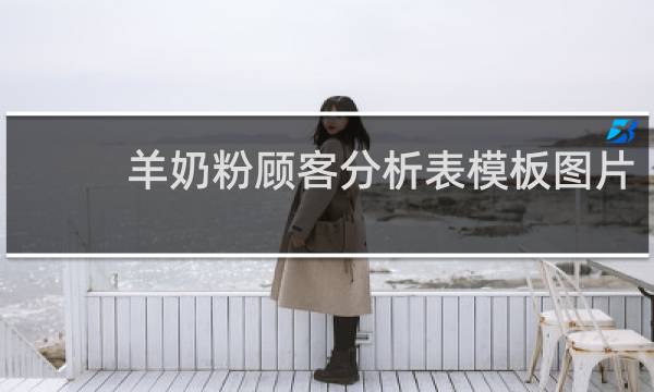 羊奶粉顾客分析表模板图片
