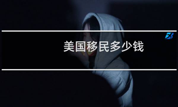 美国移民多少钱