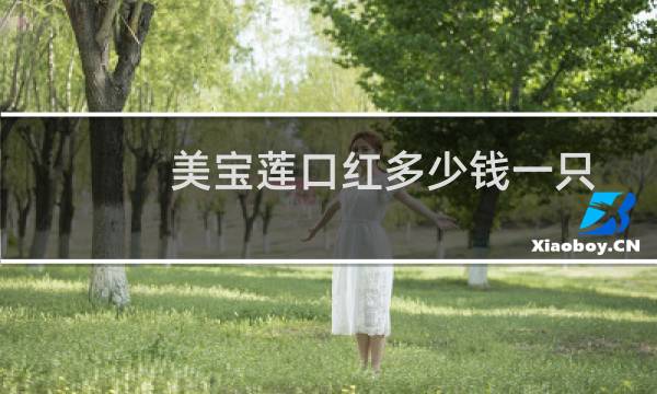 美宝莲口红多少钱一只