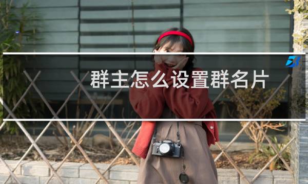 群主怎么设置群名片