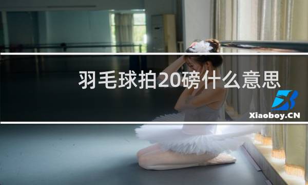 羽毛球拍20磅什么意思