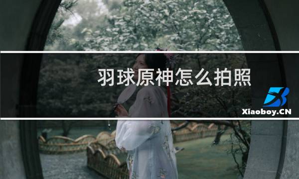 羽球原神怎么拍照