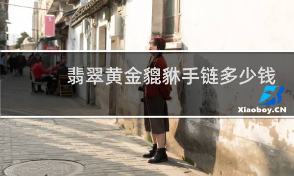 翡翠黄金貔貅手链多少钱