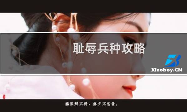 耻辱兵种攻略
