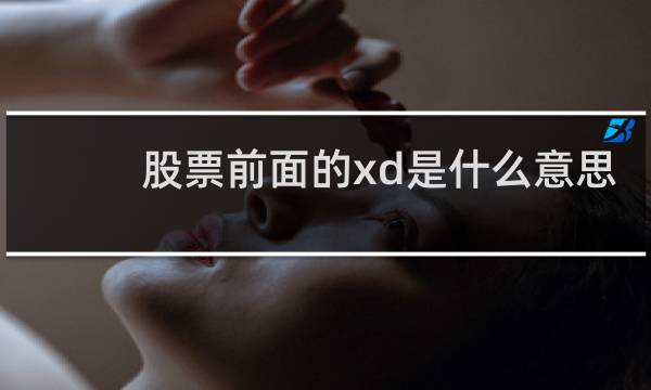 股票前面的xd是什么意思