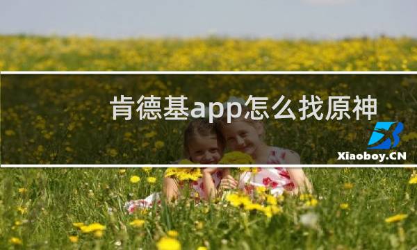 肯德基app怎么找原神