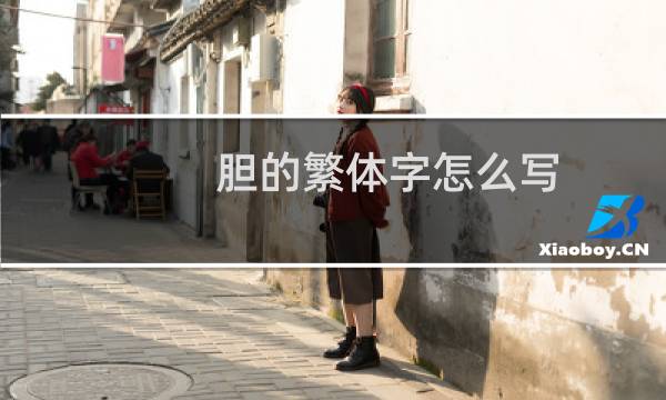 胆的繁体字怎么写