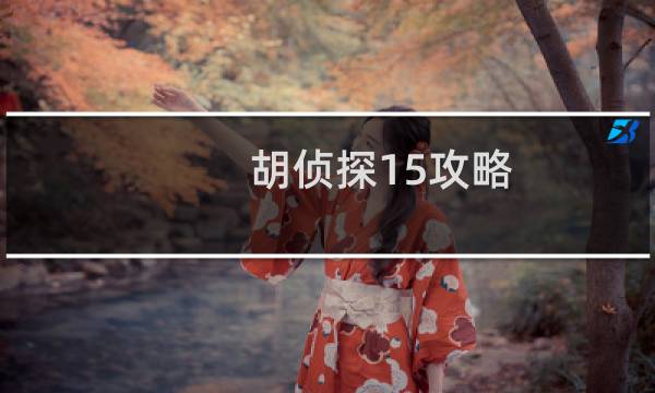 胡侦探15攻略