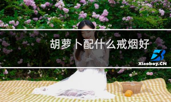 胡萝卜配什么戒烟好