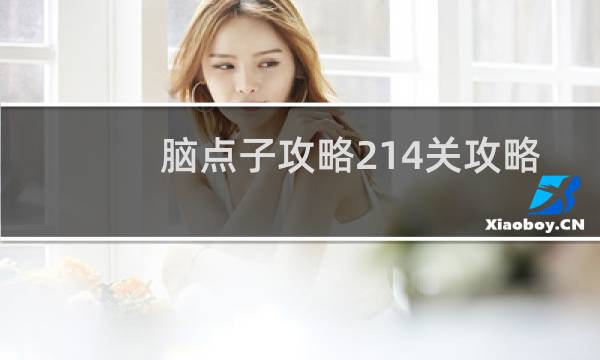 脑点子攻略214关攻略