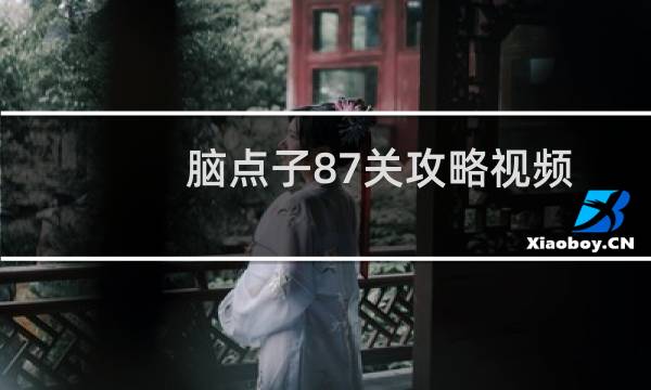 脑点子87关攻略视频