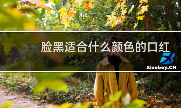 脸黑适合什么颜色的口红