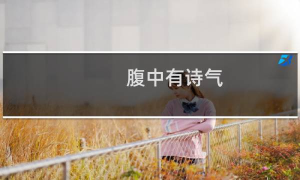 腹中有诗气