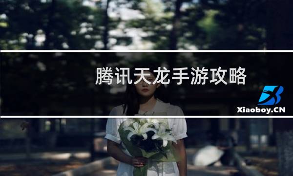 腾讯天龙手游攻略
