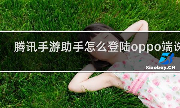 腾讯手游助手怎么登陆oppo端诛仙