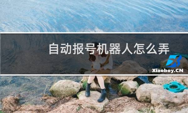 自动报号机器人怎么弄