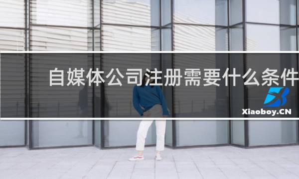 自媒体公司注册需要什么条件