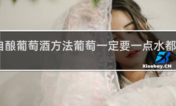 自酿葡萄酒方法葡萄一定要一点水都没有吗
