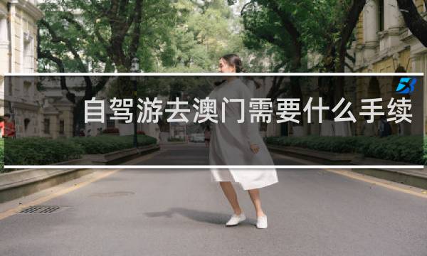 自驾游去澳门需要什么手续