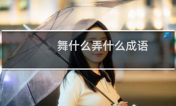 舞什么弄什么成语