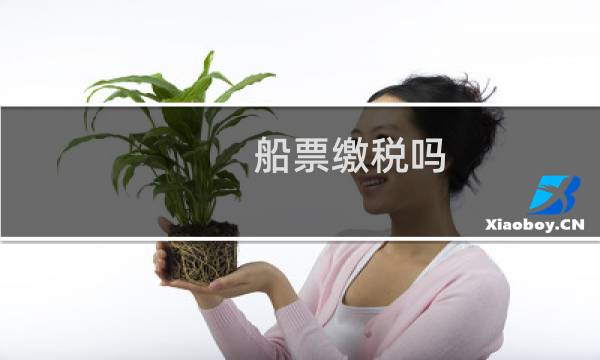 船票缴税吗