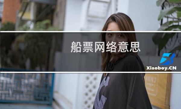 船票网络意思