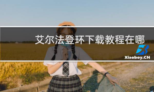 艾尔法登环下载教程在哪