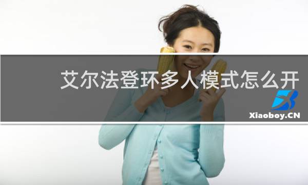 艾尔法登环多人模式怎么开