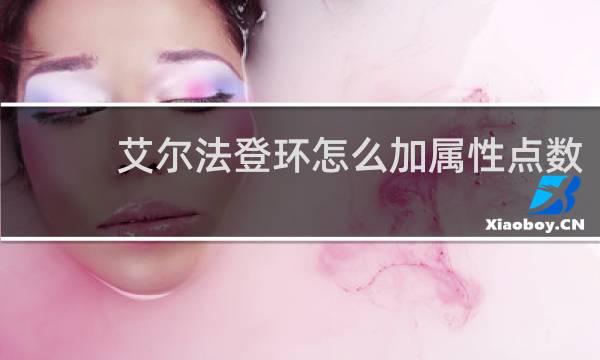 艾尔法登环怎么加属性点数