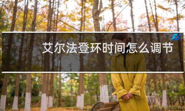 艾尔法登环时间怎么调节