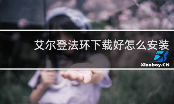 艾尔登法环下载好怎么安装