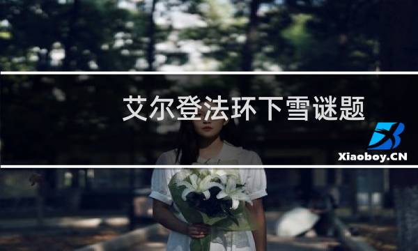 艾尔登法环下雪谜题