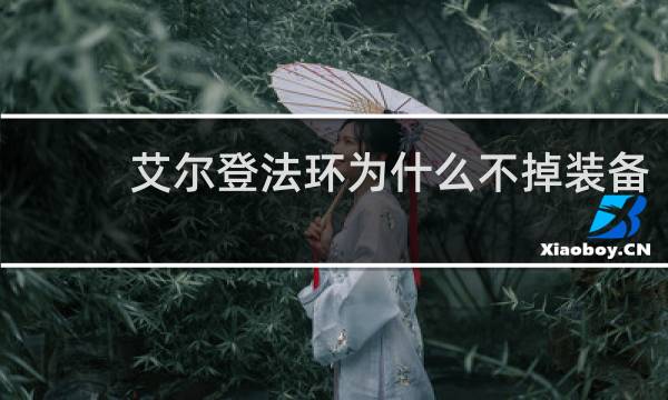 艾尔登法环为什么不掉装备