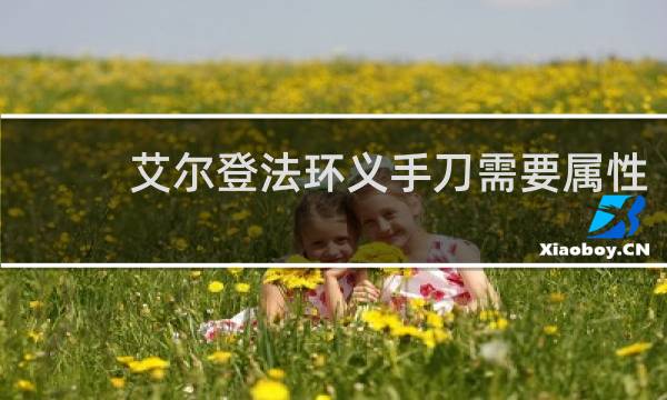 艾尔登法环义手刀需要属性