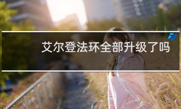 艾尔登法环全部升级了吗